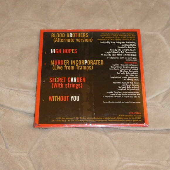 Bruce Springsteen: Blood Brothers Sealed [1996 Promo CD] - Picture 2 of 2